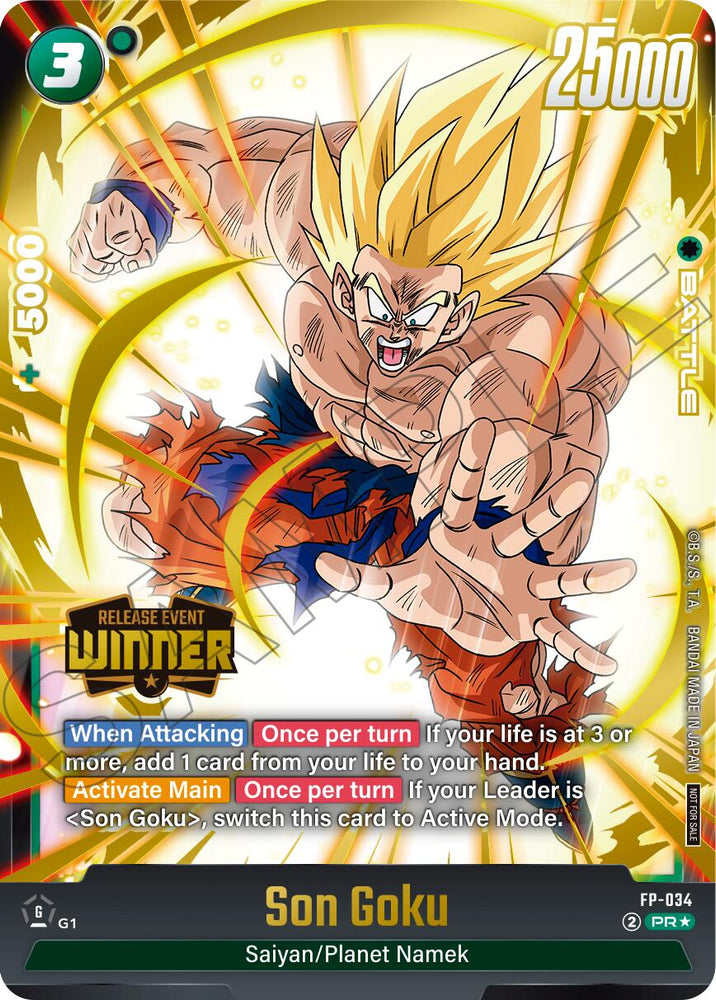 Son Goku (FP-034) (Release Event Winner) [Fusion World Promotion Cards] - PokeCharles PokeStore