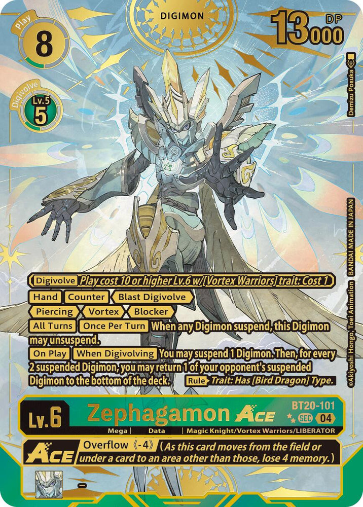 Zephagamon ACE [BT20-101] (Rare Pull) [Release Special Booster Ver.2.5] - PokeCharles PokeStore