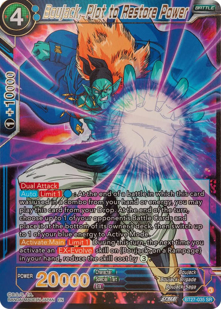 Boujack, Plot to Restore Power (BT27-035) [History of Z] - PokeCharles PokeStore