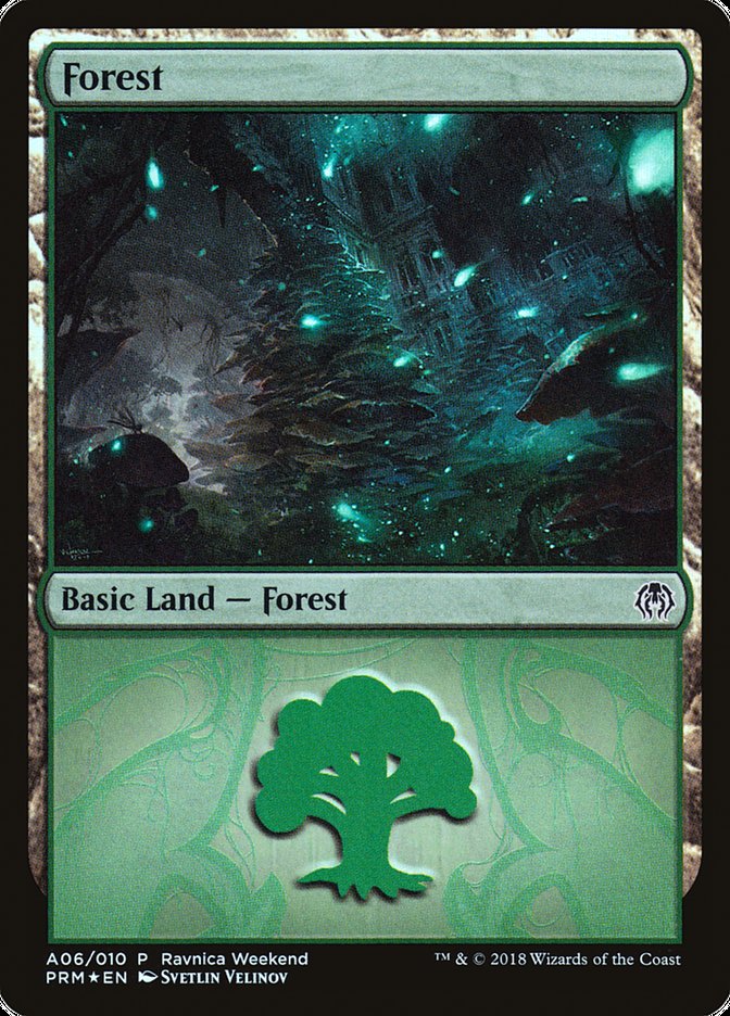 Forest (A06) [Ravnica Allegiance Ravnica Weekend] - PokeCharles PokeStore