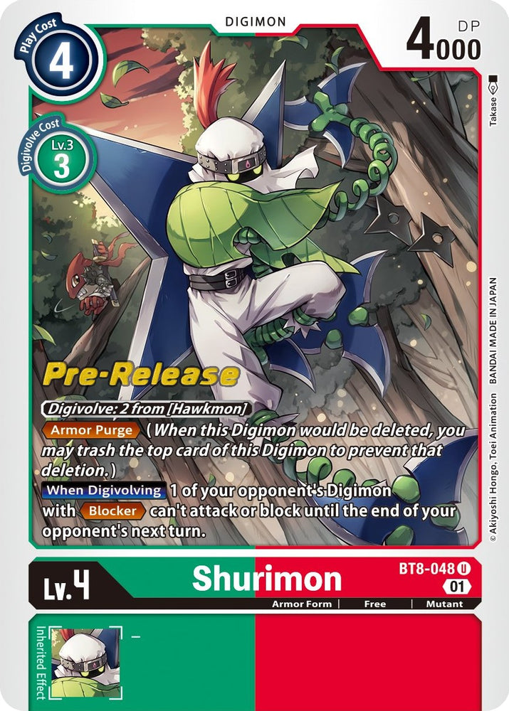 Shurimon [BT8-048] [New Awakening Pre-Release Cards] - PokeCharles PokeStore