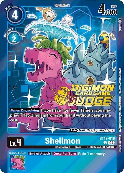 Shellmon [BT19-019] (Judge Pack 2025 Wave 1) [Release Special Booster Ver.2.0] - PokeCharles PokeStore