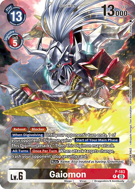 Gaiomon [P-183] (BT-21: Illustration Celebration Pack) [World Convergence] - PokeCharles PokeStore