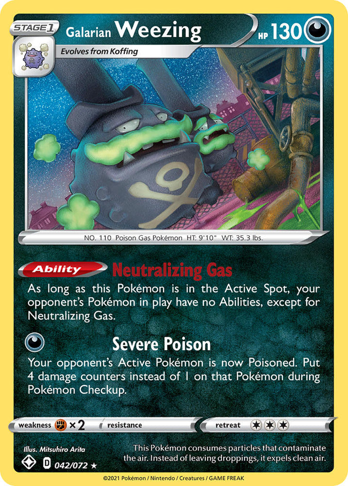 Galarian Weezing (042/072) [Sword & Shield: Shining Fates] - PokeCharles PokeStore