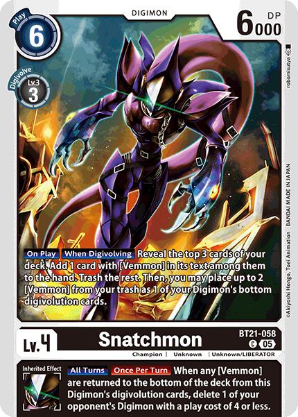 Snatchmon [BT21-058] [World Convergence] - PokeCharles PokeStore