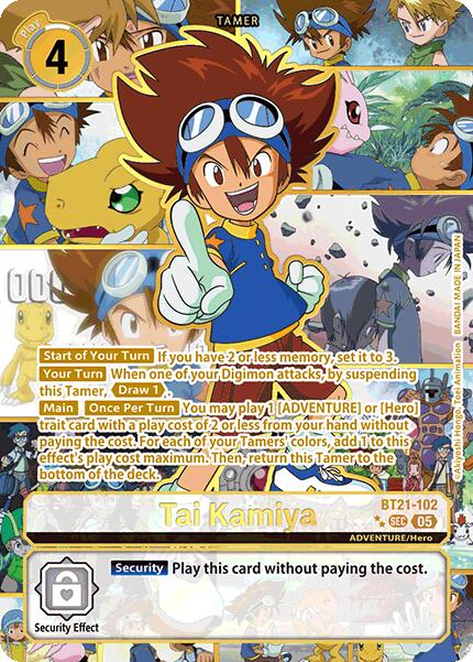 Tai Kamiya [BT21-102] (Rare Pull) [World Convergence] - PokeCharles PokeStore