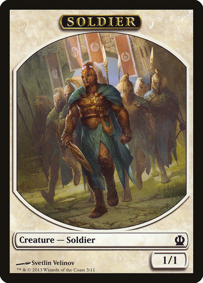 Soldier Token (3/11) [Theros Tokens] - PokeCharles PokeStore