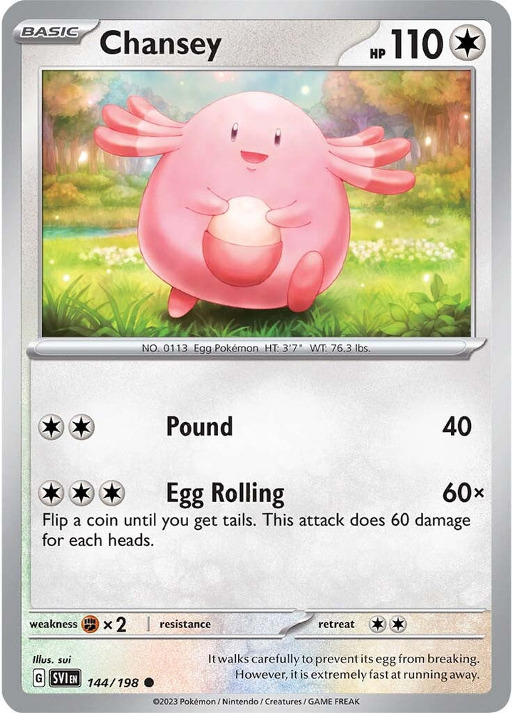 Chansey (144/198) [Scarlet & Violet: Base Set] - PokeCharles PokeStore