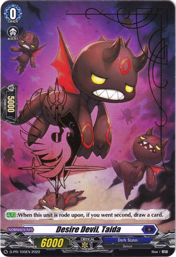 Desire Devil, Taida (Hot Stamped) (D-PR/100EN 2022) [D Promo Cards] - PokeCharles PokeStore