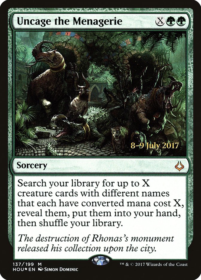 Uncage the Menagerie [Hour of Devastation Prerelease Promos] - PokeCharles PokeStore
