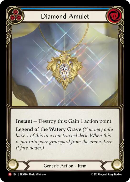 Diamond Amulet (Rainbow Foil) [SEA190] (High Seas) - PokeCharles PokeStore