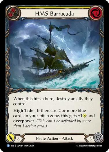 HMS Barracuda [SEA134] (High Seas) - PokeCharles PokeStore