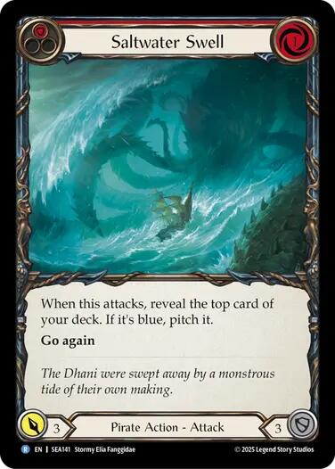 Saltwater Swell (Red) [SEA141] (High Seas) - PokeCharles PokeStore