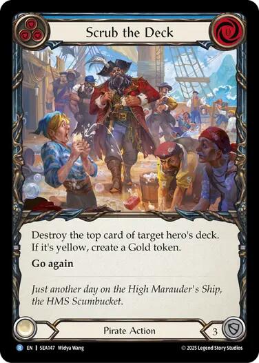 Scrub the Deck [SEA147] (High Seas)  Rainbow Foil - PokeCharles PokeStore