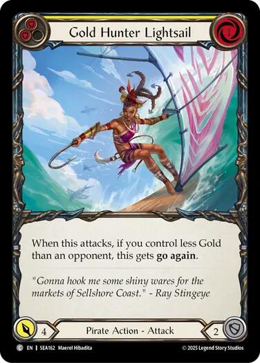 Gold Hunter Lightsail [SEA162] (High Seas) - PokeCharles PokeStore