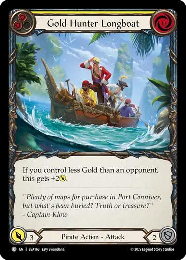 Gold Hunter Longboat [SEA163] (High Seas) - PokeCharles PokeStore