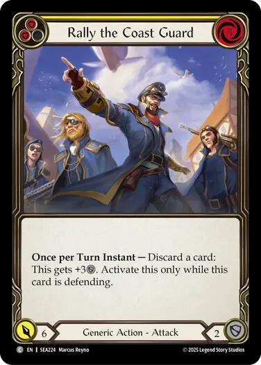 Rally the Coast Guard (Yellow) [SEA224] (High Seas) - PokeCharles PokeStore