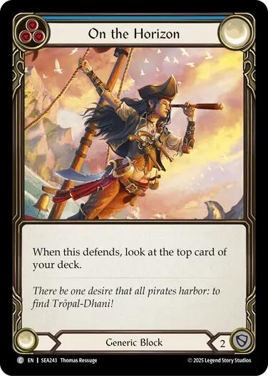 On the Horizon (Blue) [SEA243] (High Seas)  Rainbow Foil - PokeCharles PokeStore