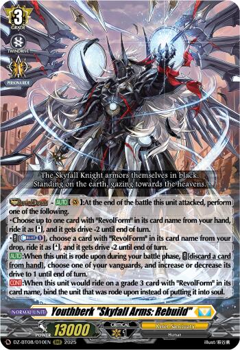Youthberk "Skyfall Arms: Rebuild" (DZ-BT08/010EN) [Knights 0f Rebirth] - PokeCharles PokeStore