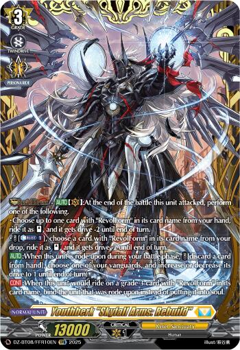 Youthberk "Skyfall Arms: Rebuild" (DZ-BT08/FFR10EN) [Knights 0f Rebirth]