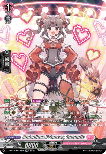 Audacious Princess, Cacomie (DZ-BT08/SR41EN) [Knights 0f Rebirth]