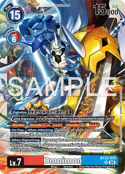 Omnimon [BT22-015] [Cyber Eden] - PokeCharles PokeStore