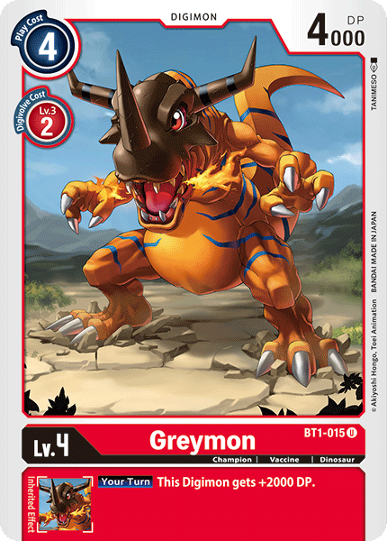 Greymon [BT1-015] [Release Special Booster Ver.1.0] - PokeCharles PokeStore