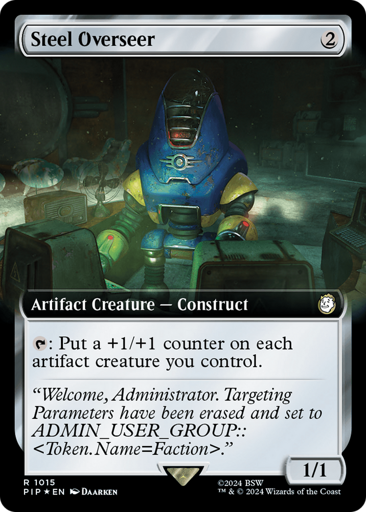 Steel Overseer (Extended Art) (Surge Foil) [Fallout] - PokeCharles PokeStore