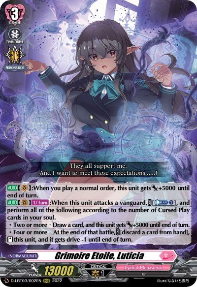 Grimoire Etoile, Luticia (D-LBT03/002EN) [Lyrical Monasterio: Summertime Memories!] - PokeCharles PokeStore