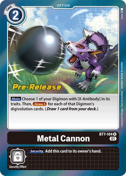 Metal Cannon [BT7-104] [Next Adventure Pre-Release Cards] - PokeCharles PokeStore