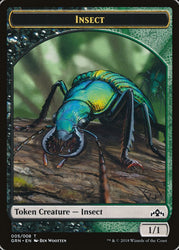 Saproling // Insect Double-Sided Token [Guilds of Ravnica Guild Kit Tokens] - PokeCharles PokeStore
