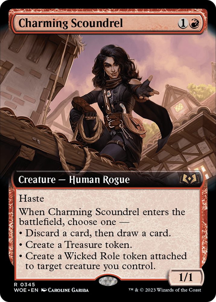 Charming Scoundrel (Extended Art) [Wilds of Eldraine] - PokeCharles PokeStore