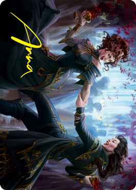 Falkenrath Celebrants 1 Art Card (Gold-Stamped Signature) [Innistrad: Crimson Vow Art Series] - PokeCharles PokeStore