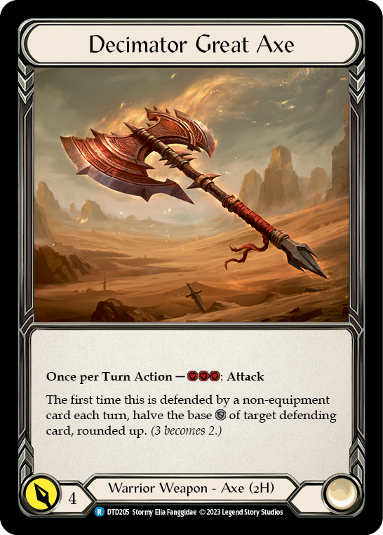 Decimator Great Axe [DTD205] (Dusk Till Dawn)  Cold Foil - PokeCharles PokeStore