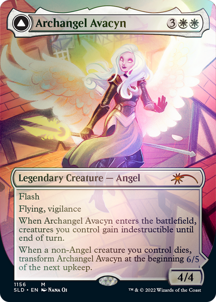 Archangel Avacyn // Avacyn, the Purifier (Borderless) [Secret Lair: From Cute to Brute] - PokeCharles PokeStore
