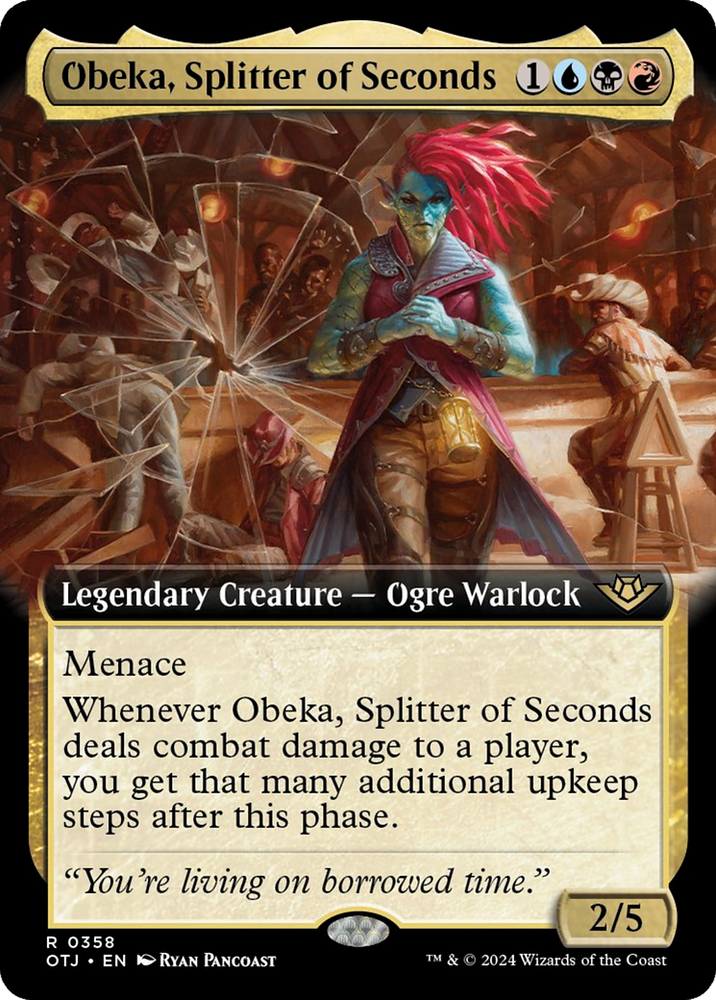 Obeka, Splitter of Seconds (Extended Art) [Outlaws of Thunder Junction] - PokeCharles PokeStore