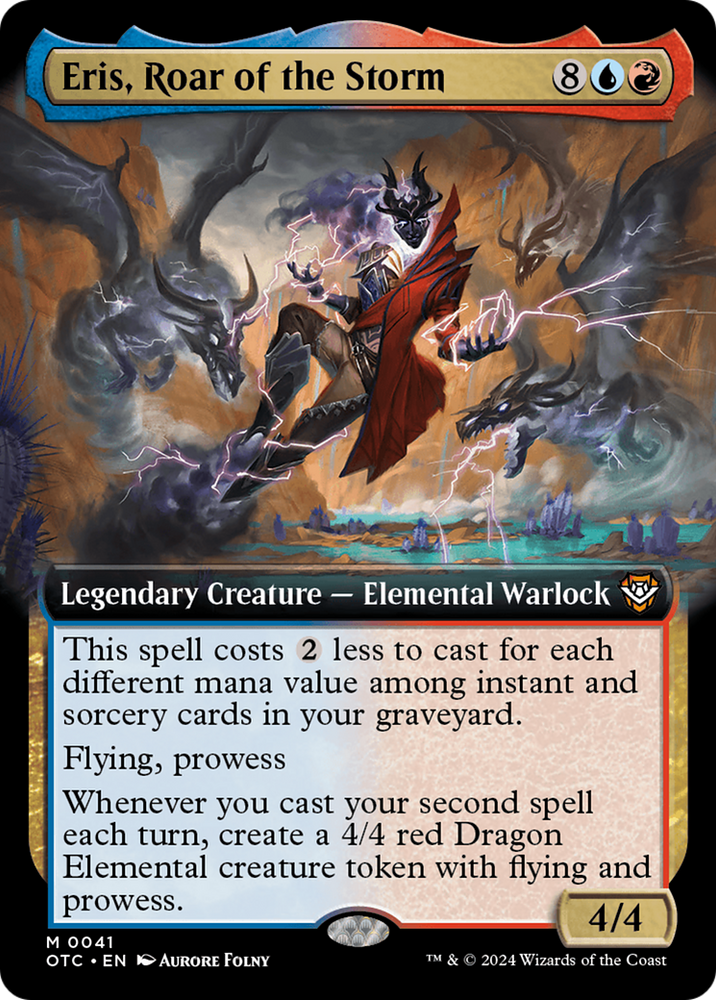 Eris, Roar of the Storm (Extended Art) [Outlaws of Thunder Junction Commander] - PokeCharles PokeStore