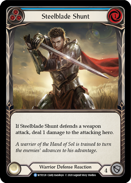 Steelblade Shunt (Blue) [U-WTR128] (Welcome to Rathe Unlimited)  Unlimited Normal - PokeCharles PokeStore