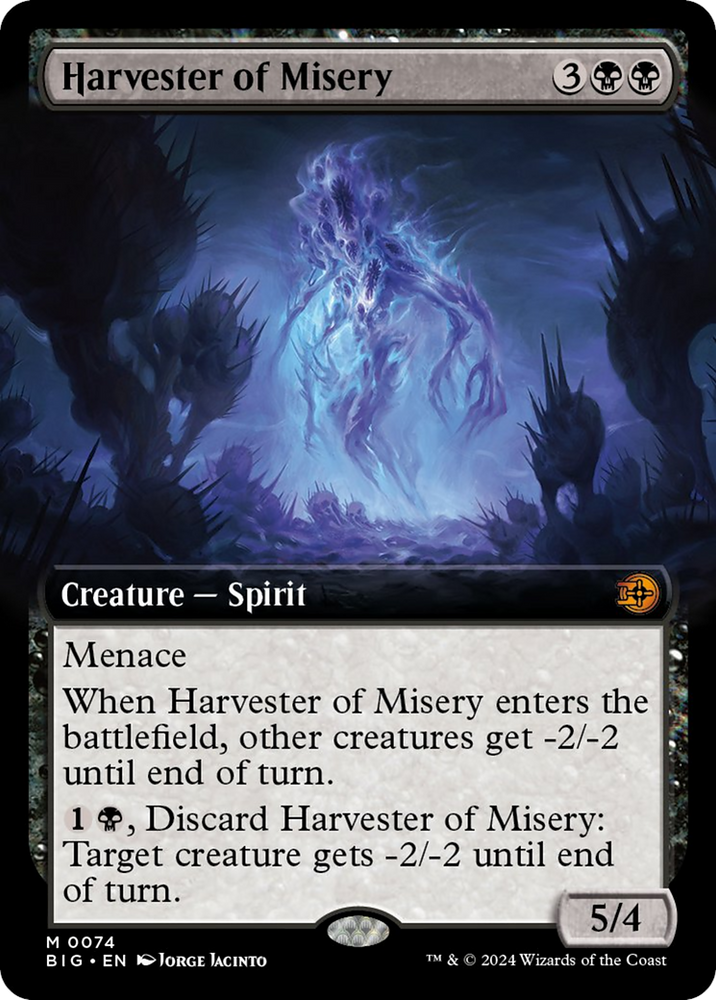 Harvester of Misery (Extended Art) [Outlaws of Thunder Junction: The Big Score] - PokeCharles PokeStore