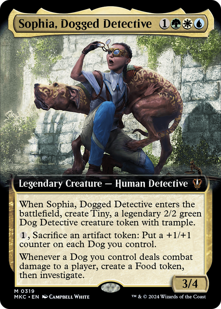 Sophia, Dogged Detective (Extended Art) [Murders at Karlov Manor Commander] - PokeCharles PokeStore