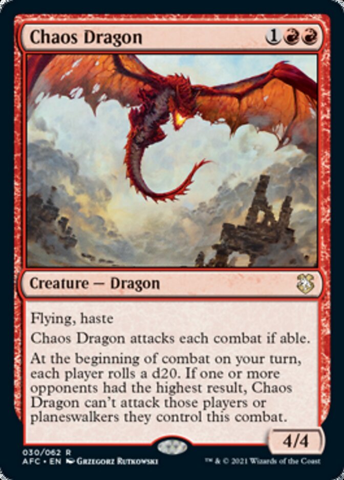 Chaos Dragon [Dungeons & Dragons: Adventures in the Forgotten Realms Commander] - PokeCharles PokeStore