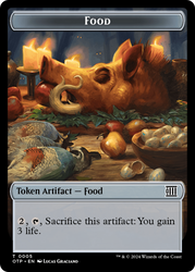 Treasure // Food (0005) Double-Sided Token [Outlaws of Thunder Junction Tokens] - PokeCharles PokeStore