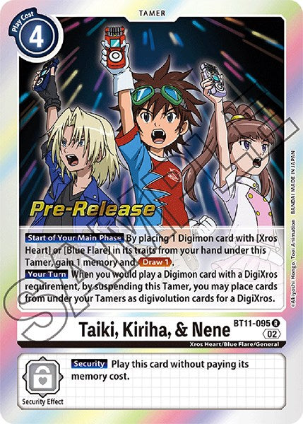 Taiki, Kiriha, & Nene [BT11-095] [Dimensional Phase Pre-Release Promos] - PokeCharles PokeStore