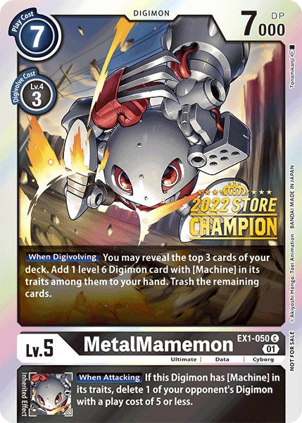 MetalMamemon [EX1-050] (2022 Store Champion) [Classic Collection Promos] - PokeCharles PokeStore