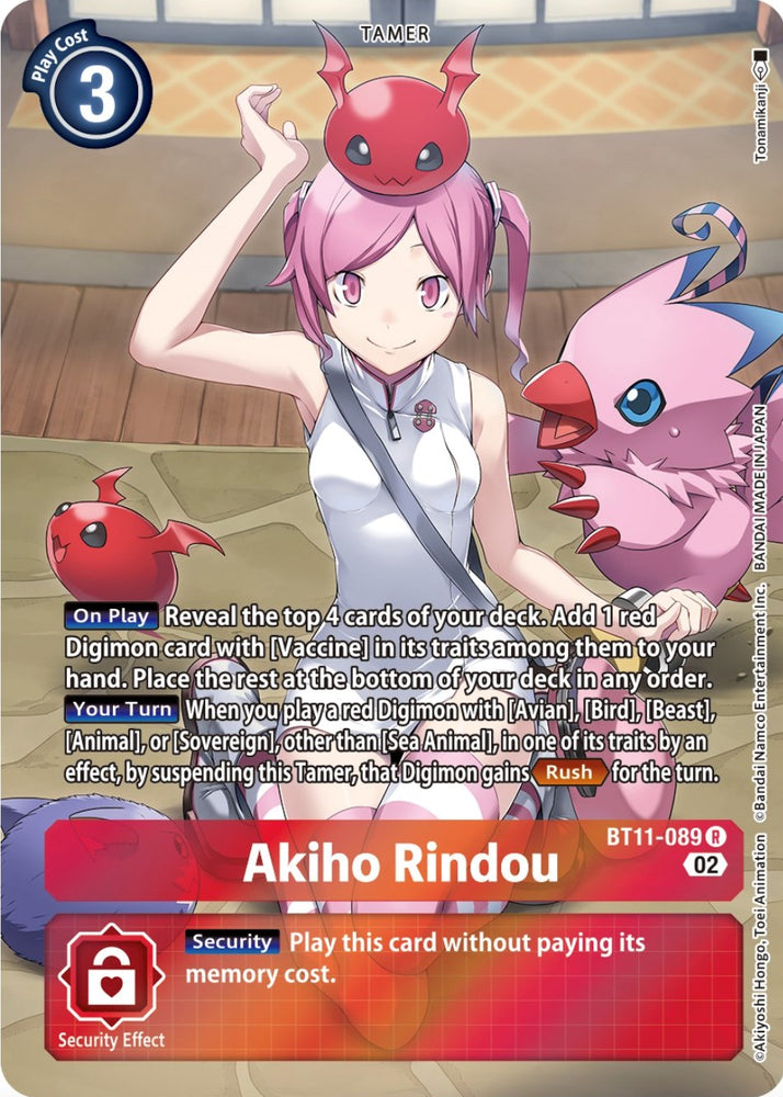 Akiho Rindou [BT11-089] (Alternate Art) [Dimensional Phase] - PokeCharles PokeStore