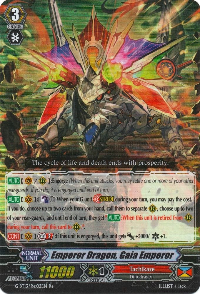 Emperor Dragon, Gaia Emperor (G-BT13/Re:02EN) [Ultimate Stride] - PokeCharles PokeStore