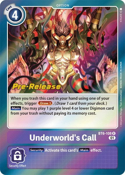Underworld's Call [BT6-108] [Double Diamond Pre-Release Cards] - PokeCharles PokeStore