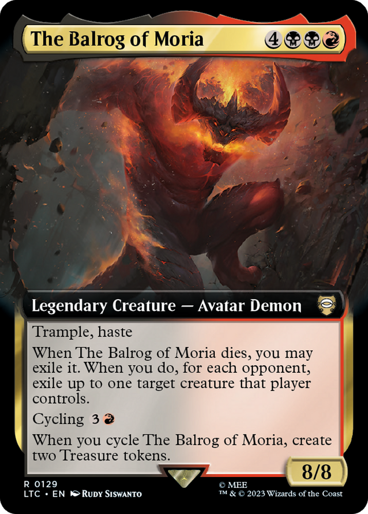 The Balrog of Moria (Extended Art) [The Lord of the Rings: Tales of Middle-Earth Commander] - PokeCharles PokeStore