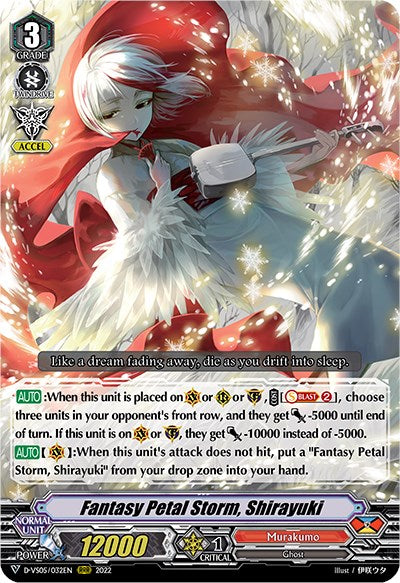 Fantasy Petal Storm, Shirayuki (D-VS05/032EN) [V Clan Collection Vol.5] - PokeCharles PokeStore