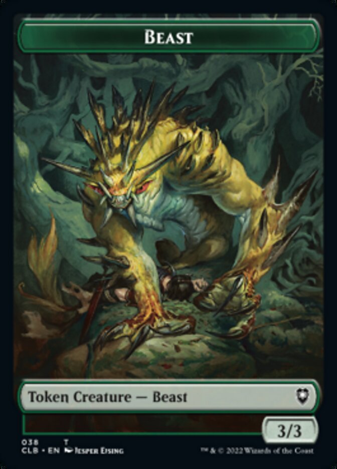 Satyr // Beast Double-Sided Token [Commander Legends: Battle for Baldur's Gate Tokens] - PokeCharles PokeStore